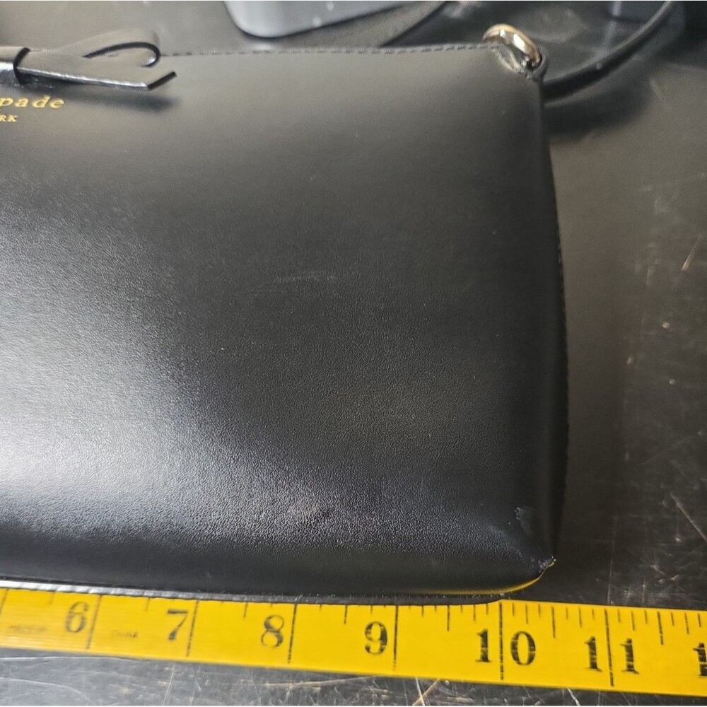 Kate Spade New York Sawyer Street Declan Black Leather Crossbody Bag - Picture 10 of 13